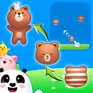 Animal Merge Bubble Shooter